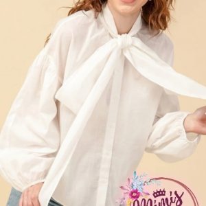 Blusa con corbatero