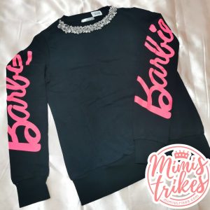 Sudadera Barbie cristales negra