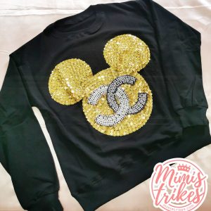 Sudadera CC negra/dorada