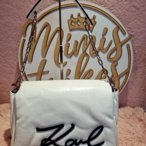 Karl Lagerfeld Bolsa de hombro en piel