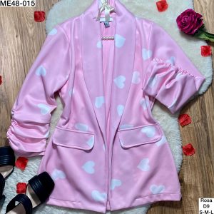 Saco heart rosa
