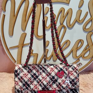 Karl Lagerfeld Bolsa crossbody con pines