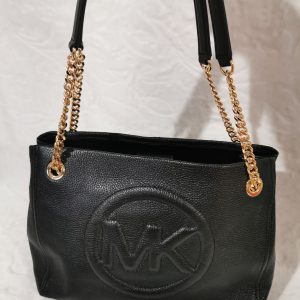 Michael Kors bolsa de hombro en piel