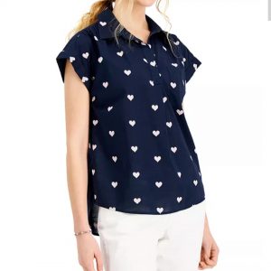 Blusa Style &Co Heart azul