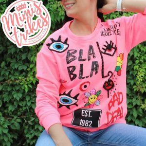 Sudadera ojitos Turcos neon