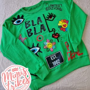 Sudadera ojitos Turcos verde
