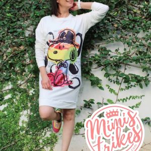 Sudadera larga snoopy