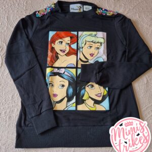 Sudadera Princesas Negra