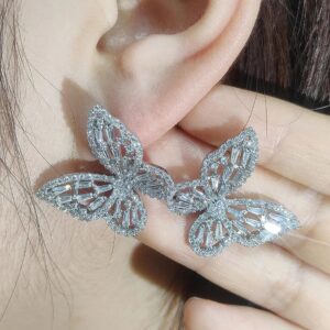 Aretes mariposa circonias