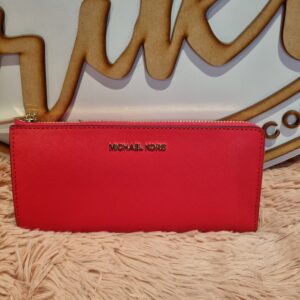 Michael Kors cartera larga roja
