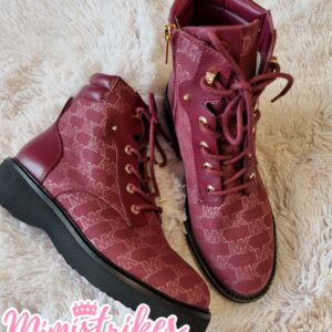 Michael Kors combat boot vino