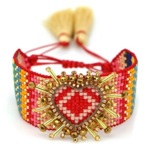 Pulsera Miyuki corazón ❤️