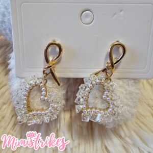 Aretes corazón en cristales