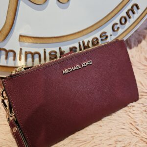 Michael kors Cartera 2ble cierre vino