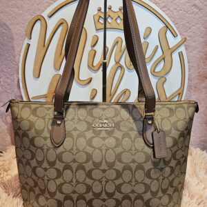 Coach Tote signature Saddle