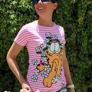 Playera Garfield cristales
