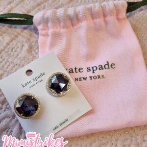 Kate Spade Aretes Circonias azules