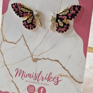 Aretes Mariposa lilas