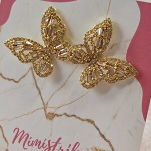 Aretes Mariposa Dorados