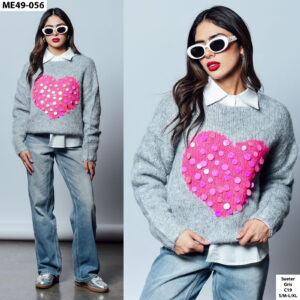 Sueter Valeria Gris