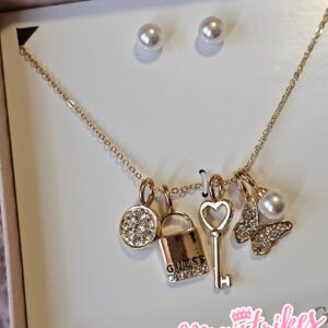 Guess Set de cadena con dije