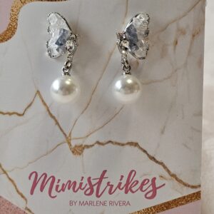 Aretes Mariposa azul