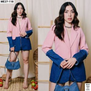 Saco Diana Bicolor rosa
