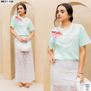 Playera Perla Aqua