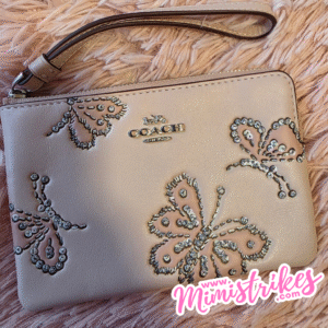 Coach Wristlet mariposa