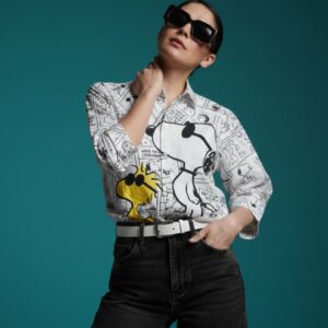 Bluson Snoopy & woodstock unitalla