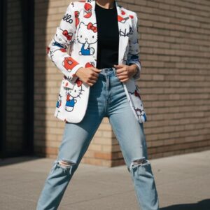 Blazer - Saco hello kitty manzanita unitalla