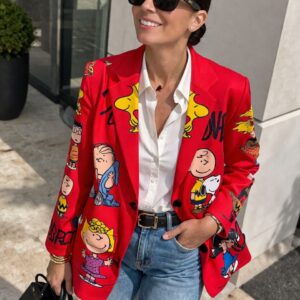 Blazer - Saco Snoopy rojo Unitalla