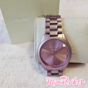Michael Kors reloj rosa metálico