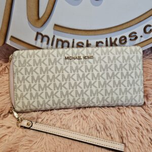 Michael Kors cartera vainilla c/rosa