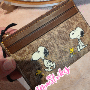 Coach tarjetero y monedero Snoopys