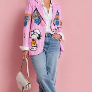 Blazer - Saco Snoopy pastel unitalla
