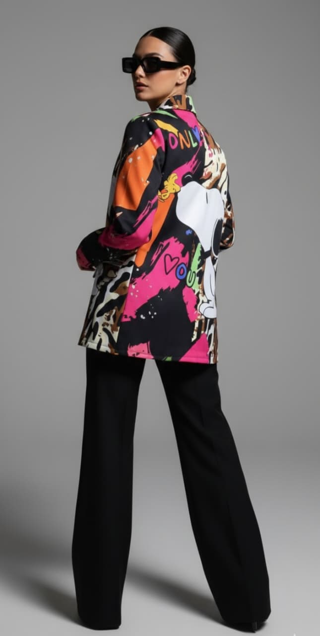 Blazer - Saco multicolor negro unit - Imagen 2