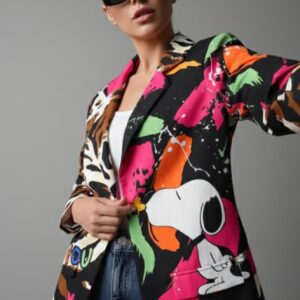 Blazer - Saco multicolor negro unit