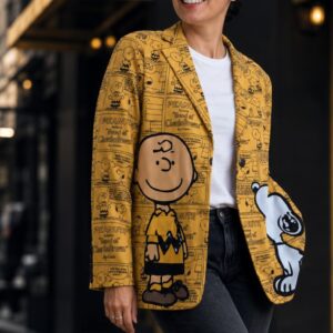Blazer - Saco Charly & Snoopy mostaza unit
